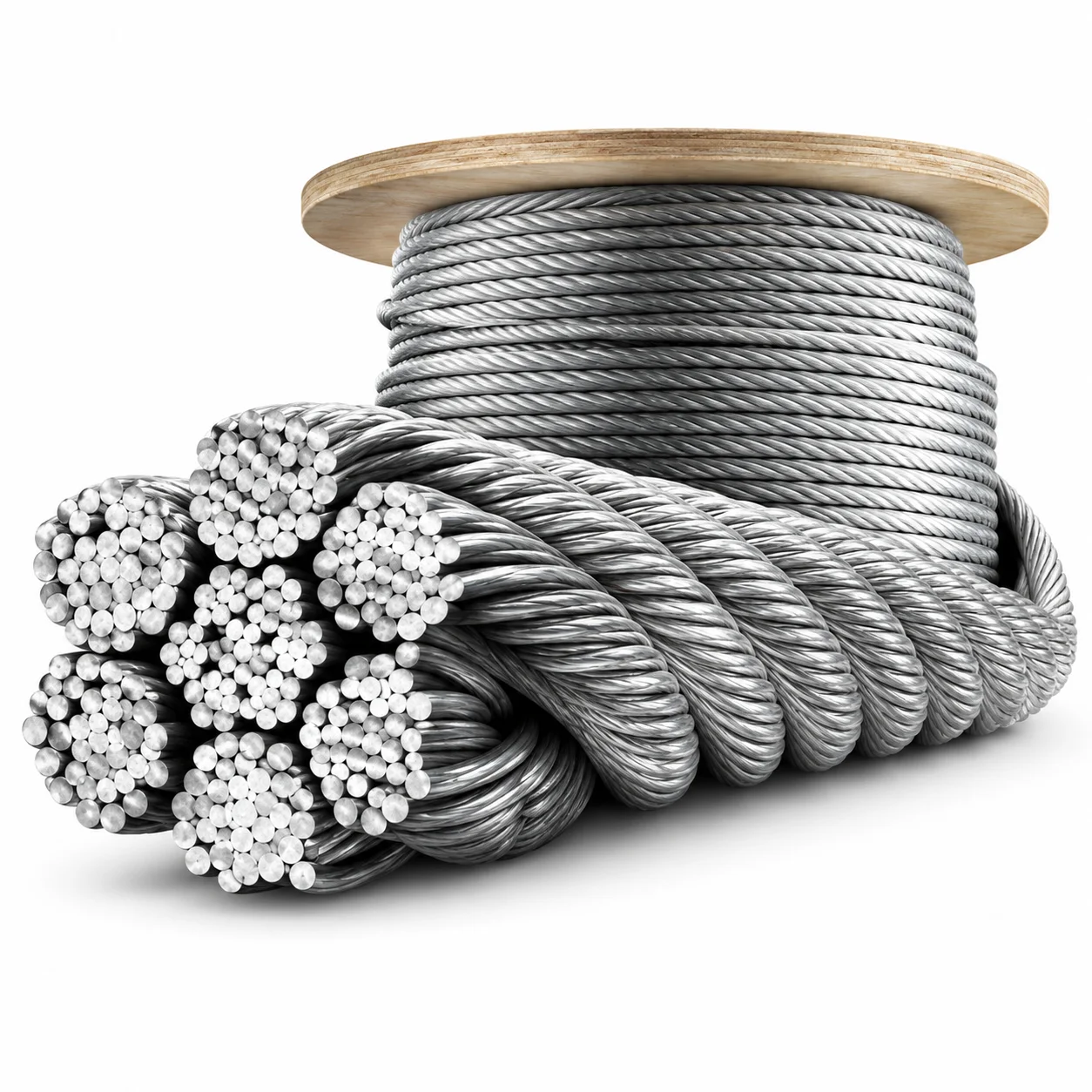 Cable de acero trenzado con alma de acero